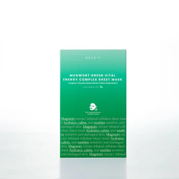 AXIS-Y 61% Mugwort Green Vital Energy Complex Sheet Mask - 27ml