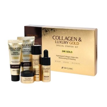 3W Clinic Collagen and Luxury 24 K Gold Special Starter Kit
