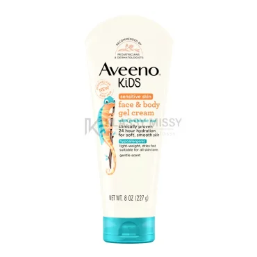 Aveeno Kids Face & Body Gel Cream 227g