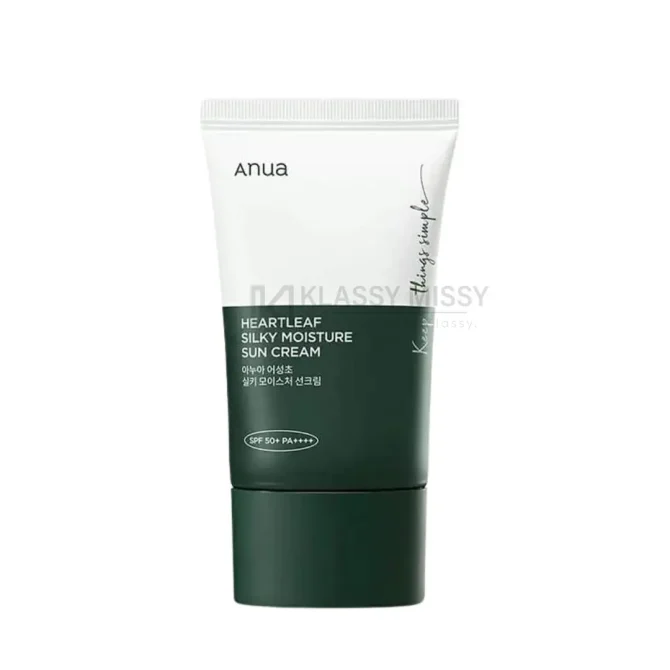 Anua Heartleaf Silky Moisture Sunscreen Spf50+Pa++++ - 50ml