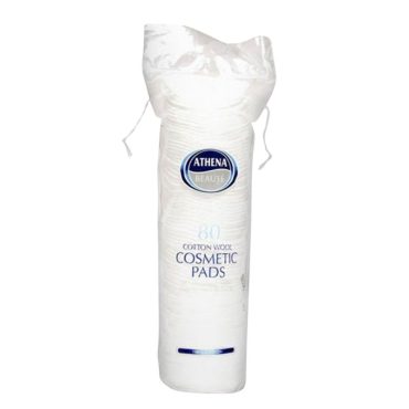 Athena Cotton Wool Cosmetic Pads 80Pcs