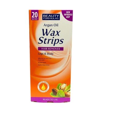 Beauty Formulas Argan Oil Wax Strips Hair Remover Legs & Body