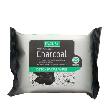 Beauty Formulas Charcoal Detox Facial 25 Wipes