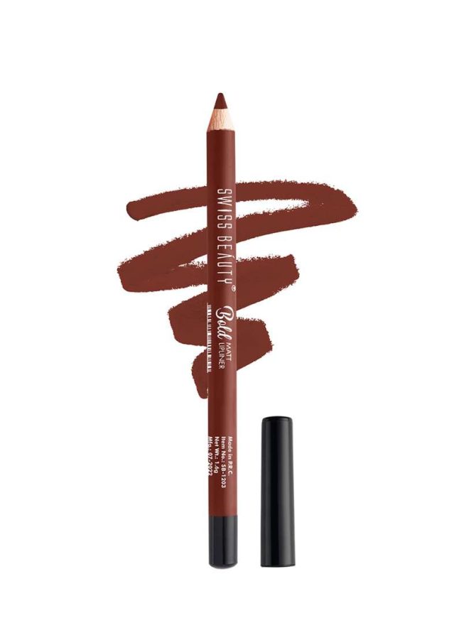 Swiss Beauty Bold Matt Lip Liner CHERRY BROWN -06