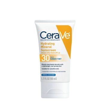 CeraVe Hydrating Sunscreen SPF 30 Face Sheer Tint 50ml