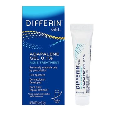 Differin Adapalene Gel 0.1% Acne Treatment (Differin Gel)