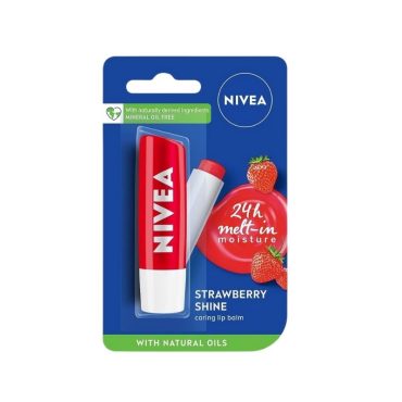 Nivea Strawberry Shine With Natural Oils Lip Balm (5.5ml)