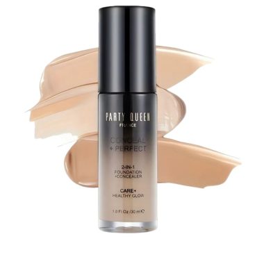 Party Queen Conceal and Perfect 2-in-1 Liquid full Coverage Foundation (Honey beige)- 04