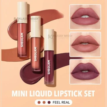 Sheglam Matte Allure Mini Liquid Lipstick Set- Feel Real