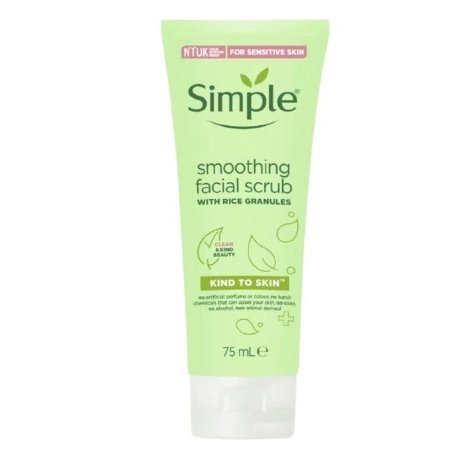 Simple Smoothing Facial Scrub With Rice Granules 75ml