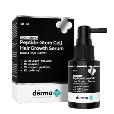 The Derma CO Hair Growth Serum with 20% Actives Peptide Stem Cell 30ml
