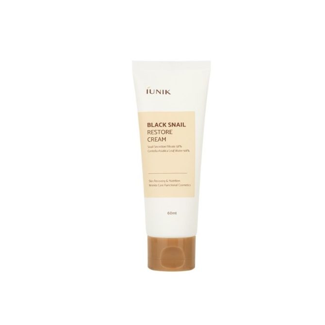Iunik black Snail Restore Cream - 60ml